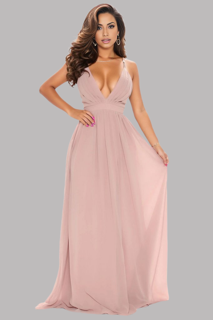 ALIVIA | Flowy Nude Chiffon Bridesmaid Dress Envious Bridal & Formal ALIVIA | Flowy Nude Chiffon Bridesmaid Dress Envious Bridal & Formal
