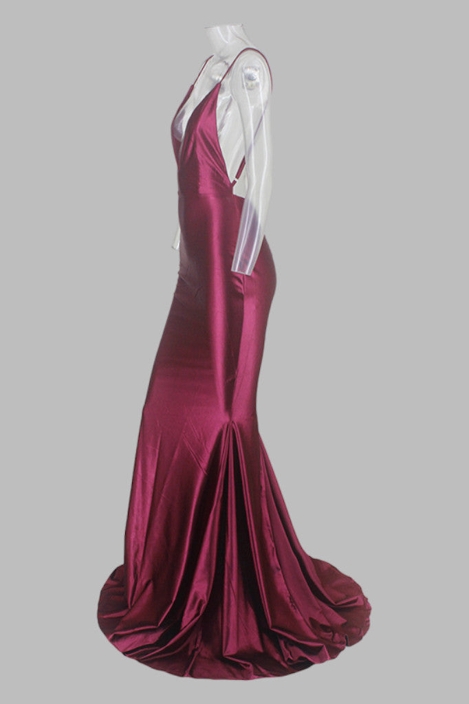 Backless red satin ball dresses Perth Australia online Envious Bridal & Formal