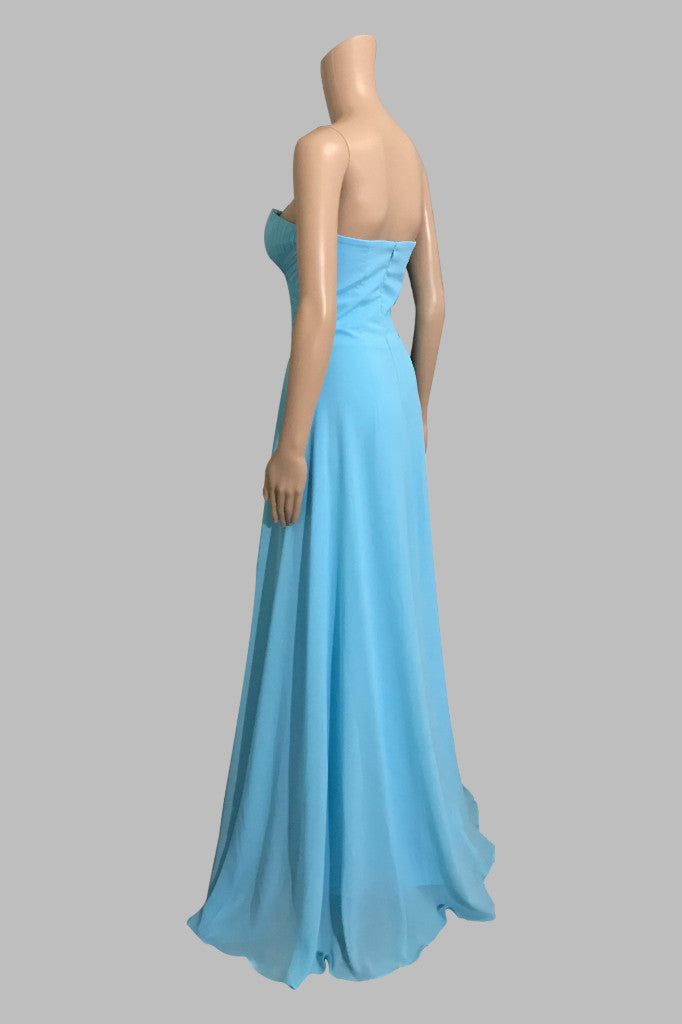 Chiffon light blue bridesmaid dresses Perth custom made Australia Envious Bridal & Formal