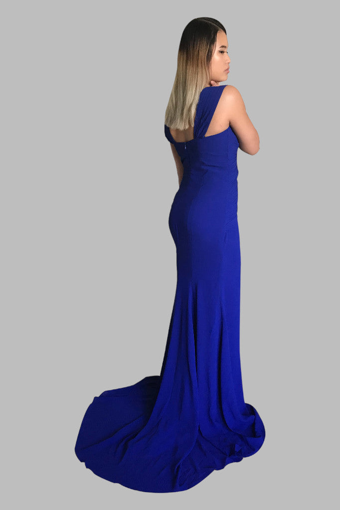 Chiffon royal blue bridesmaid dresses Perth Subiaco Australia Envious Bridal & Formal
