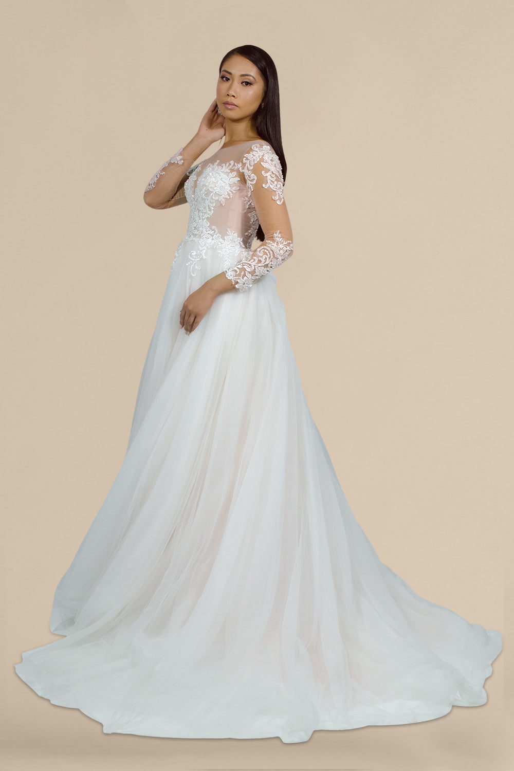 Custom bridal dressmaker blush pink wedding dresses Envious Bridal & Formal