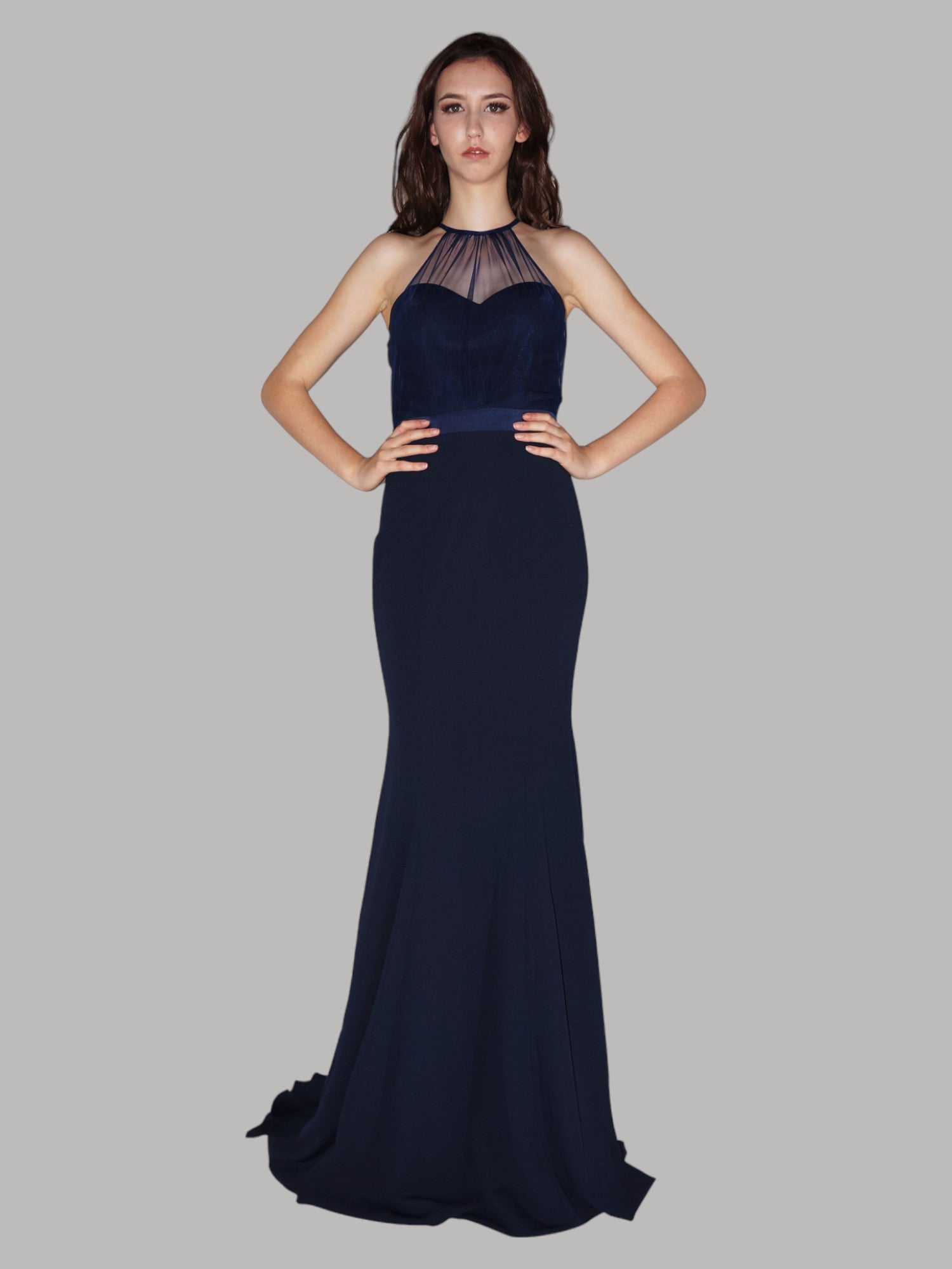 navy blue bridesmaid dresses australia AW Keanu Dress