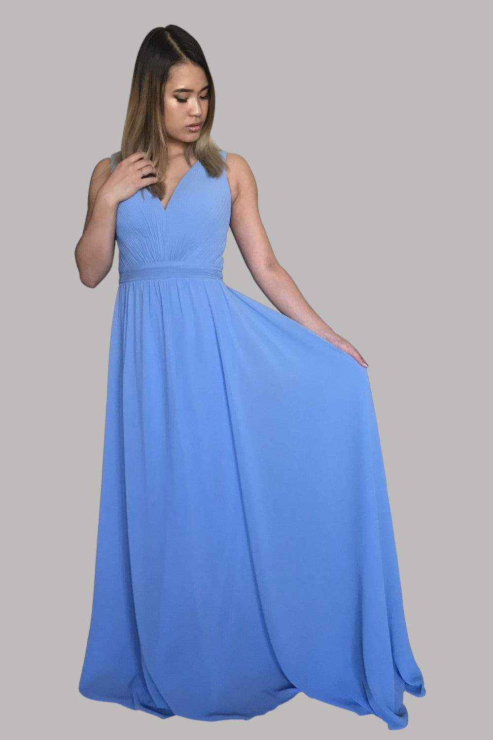 AVINA | Flowy Chiffon Skye Blue Bridesmaid Dress Envious Bridal & Formal AVINA | Flowy Chiffon Skye Blue Bridesmaid Dress Envious Bridal & Formal