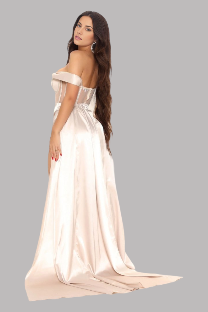 off the shoulder champagne formal dresses australia online envious bridal & formal