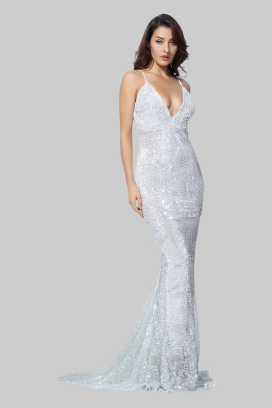 silver sequin formal ball dresses Perth Australia Envious Bridal & Formal