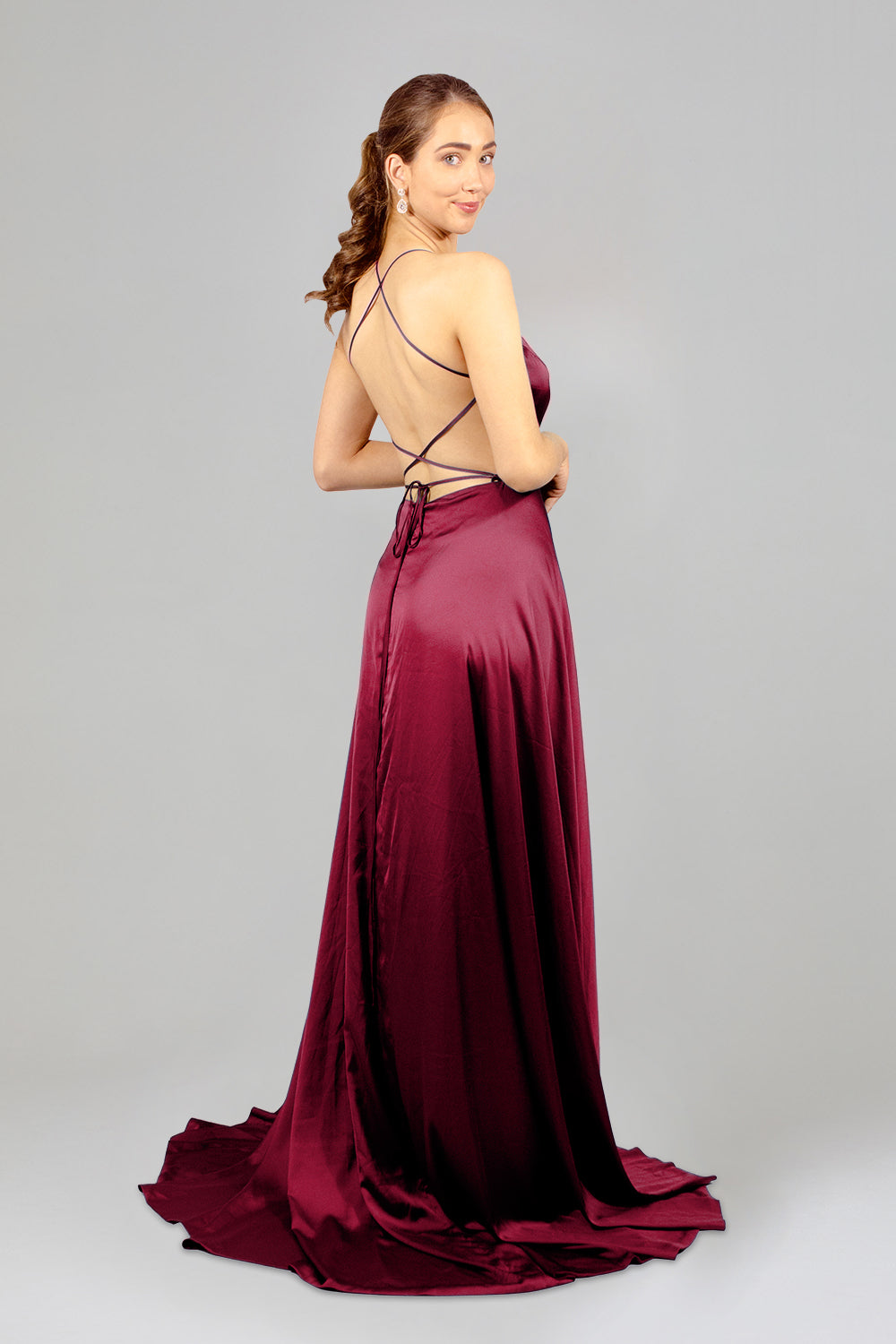 burgundy satin formal evening dresses custom made australia envious bridal & formal