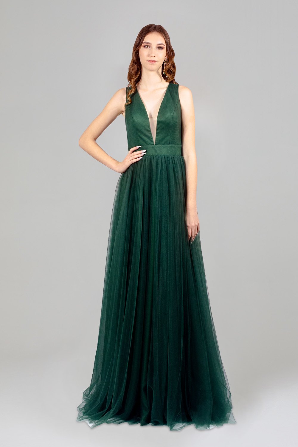 Forest green 2025 evening gown