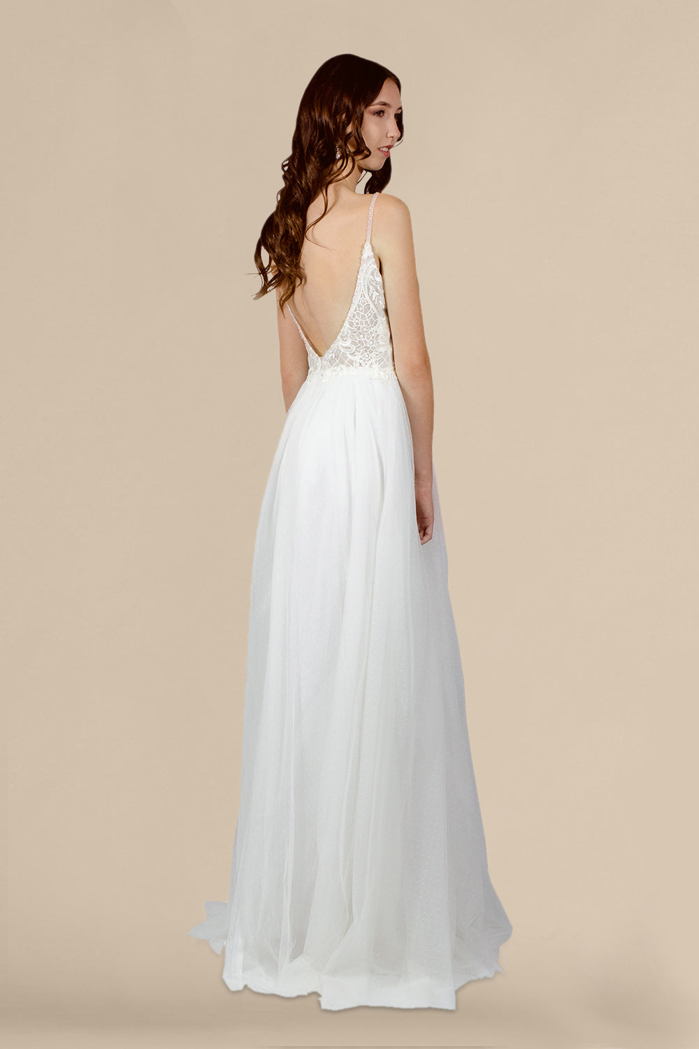 boho lace tulle A line wedding dresses perth australia custom dressmaker bridal envious bridal & formal