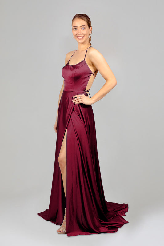 burgundy satin ball dresses custom made envious bridal & formal