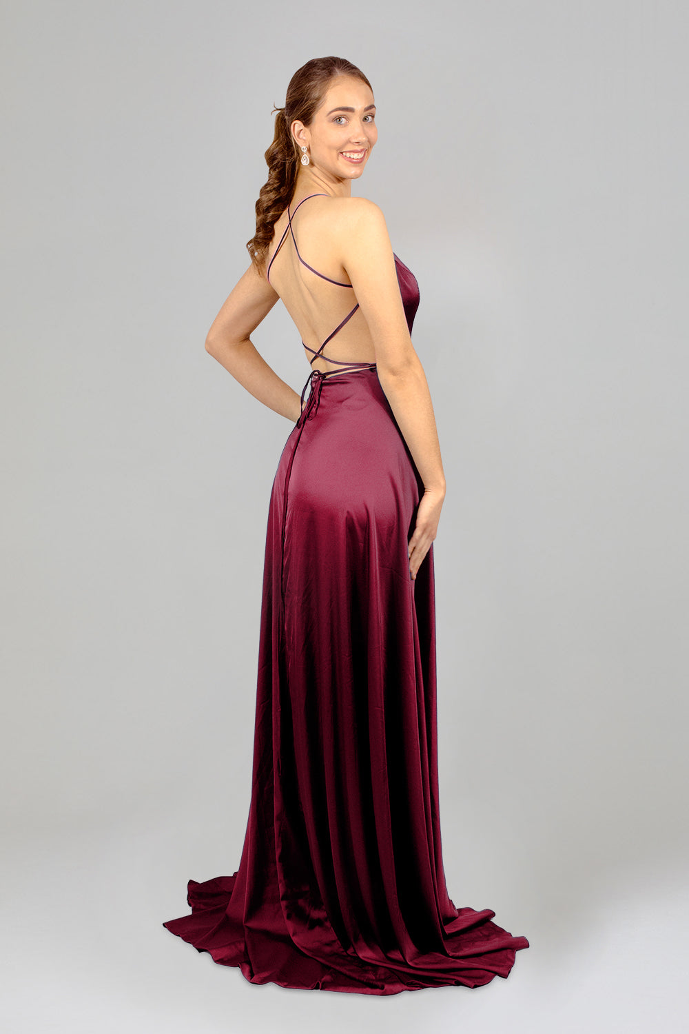 burgundy satin bridesmaid dresses perth australia envious bridal & formal