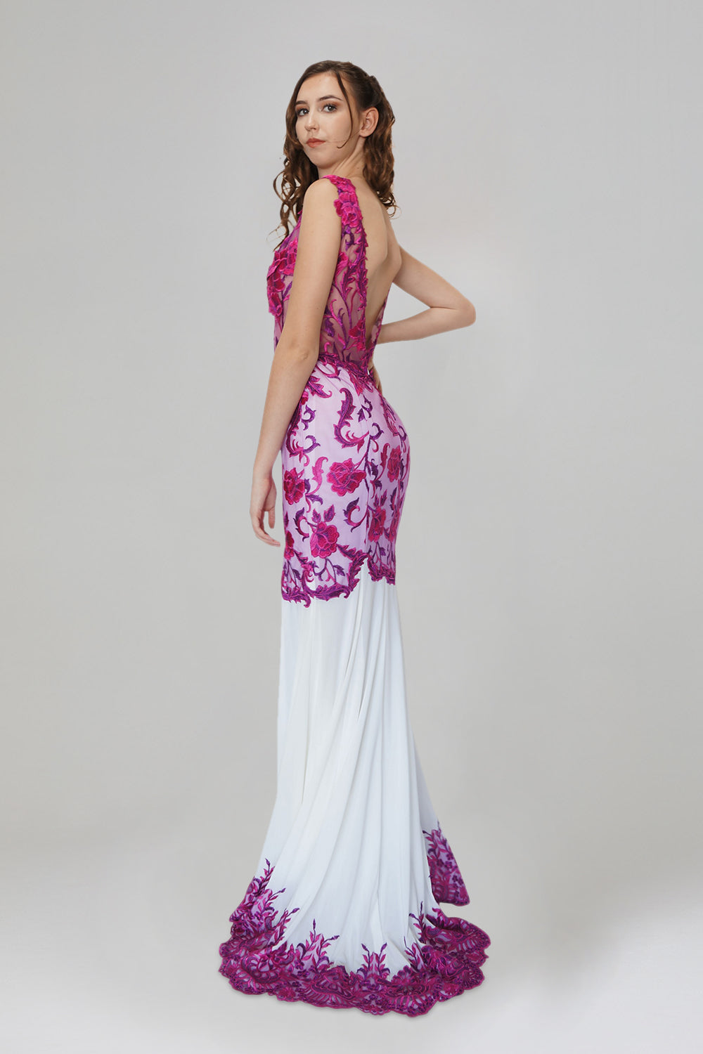 custom hot pink white bridesmaid dresses perth australia envious bridal & formal