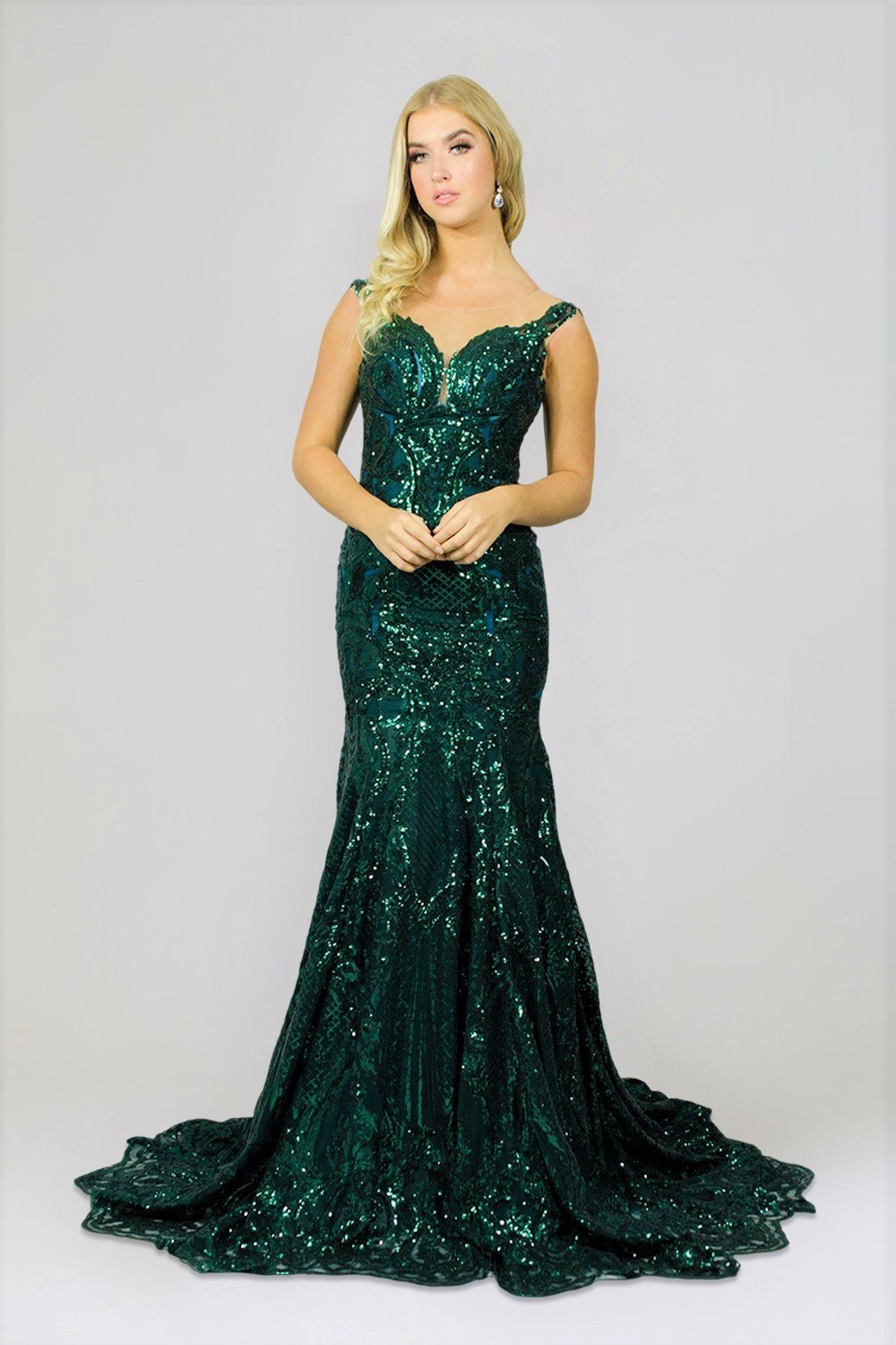 IRIANA | Emerald Mermaid Wedding Gown Envious Bridal & Formal IRIANA | Emerald Mermaid Wedding Gown Envious Bridal & Formal