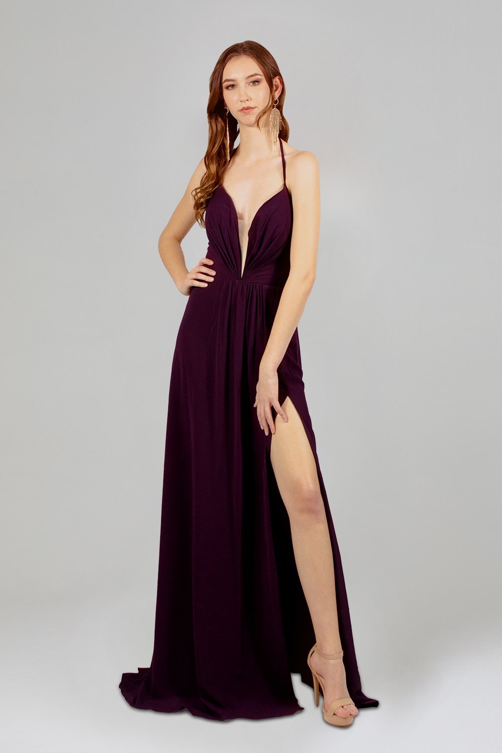 KYLA | Flowy Chiffon Purple Bridesmaid Dress Envious Bridal & Formal KYLA | Flowy Chiffon Purple Bridesmaid Dress Envious Bridal & Formal