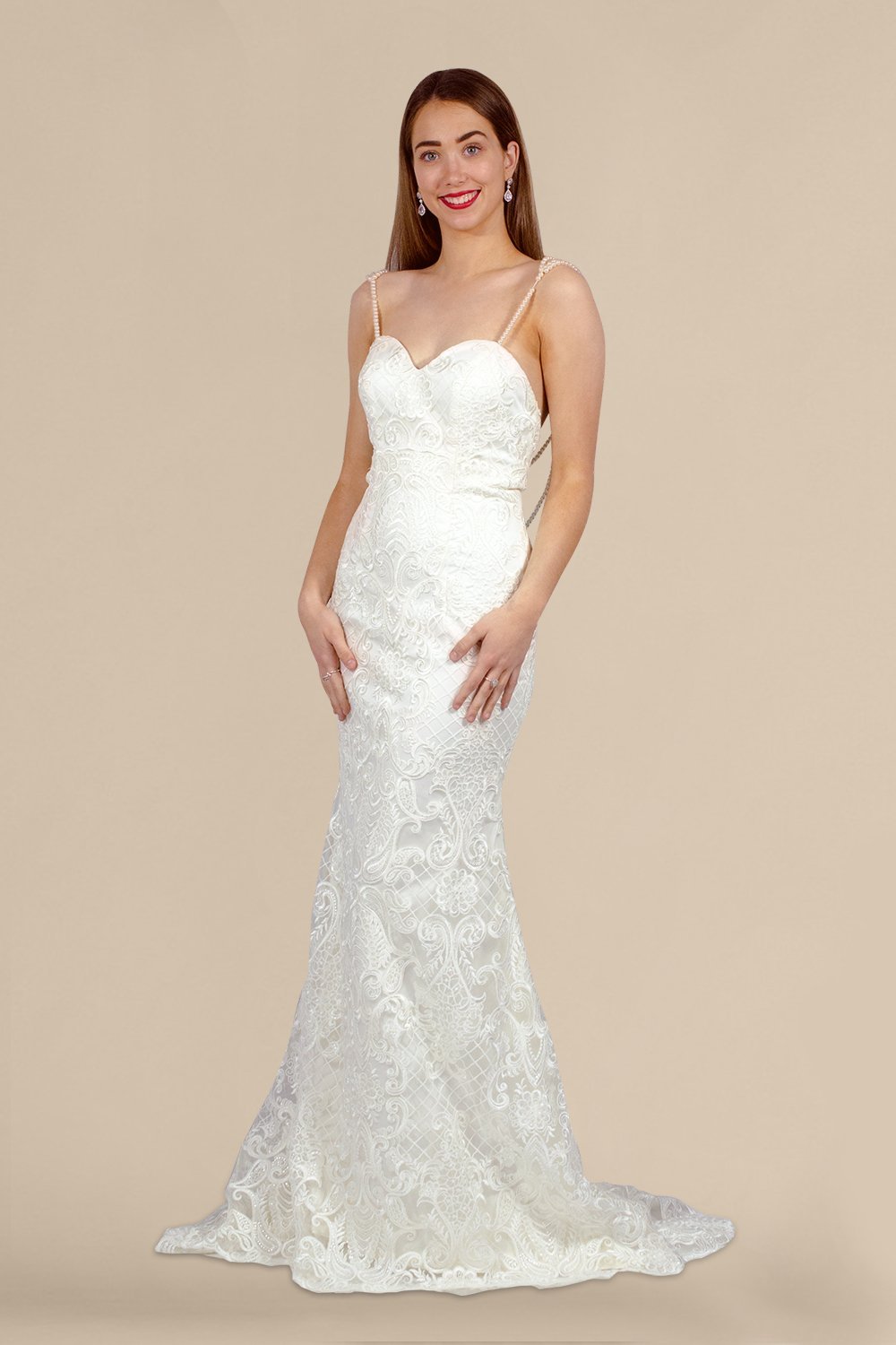 vintage lace mermaid wedding dresses Perth Australia Envious Bridal & Formal