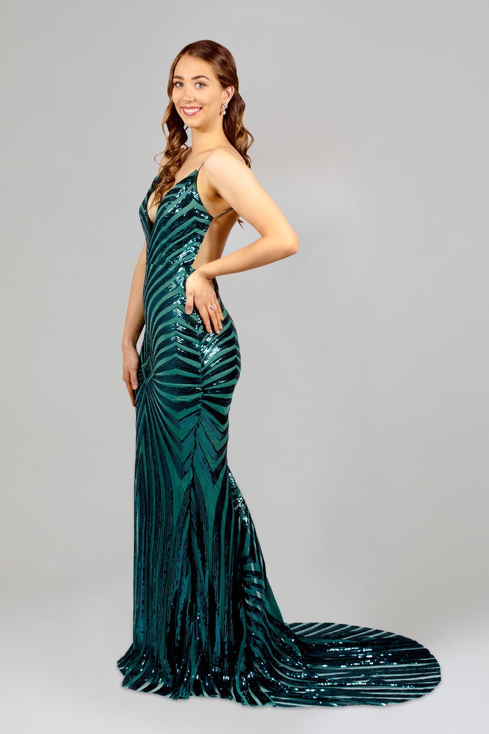emerald green sequin ball dresses perth envious bridal & formal