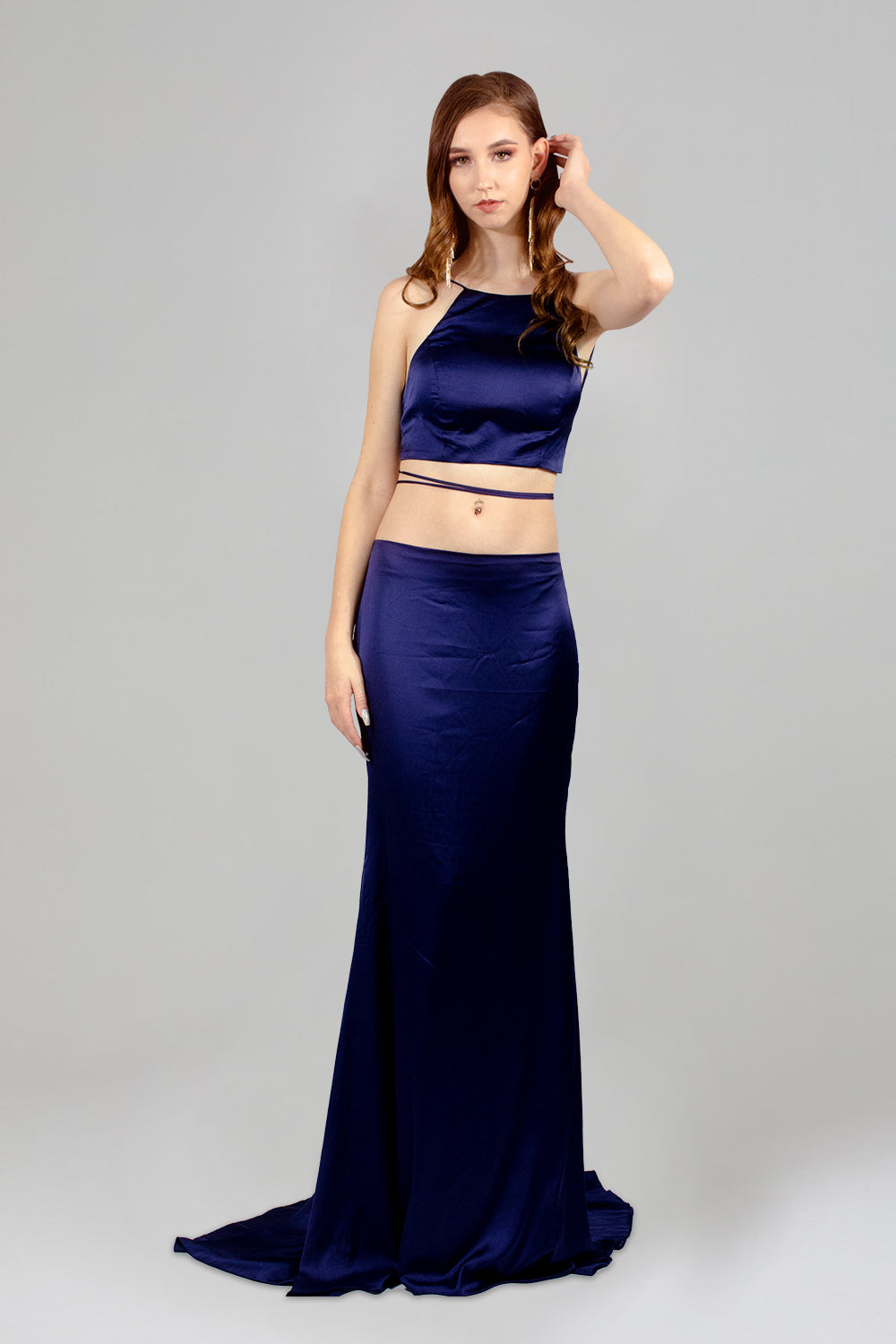 satin two piece dress perth australia online envious bridal & formal
