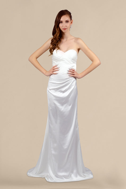 strapless custom made silk wedding dresses dressmaker perth australia envious bridal & formal