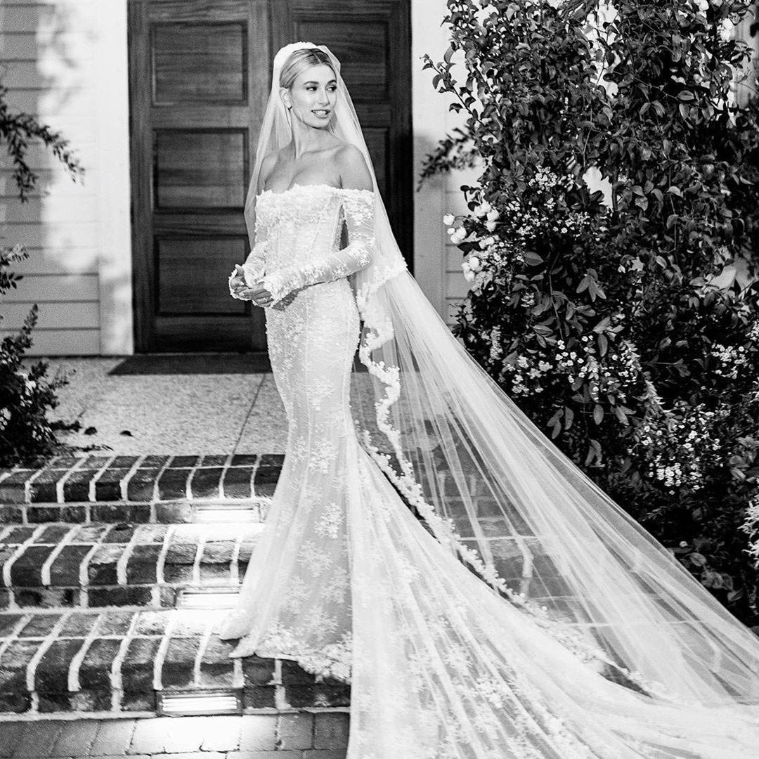 Must See: Hailey Bieber’s Custom Made Wedding Dress By Off White | Envious Bridal & Formal