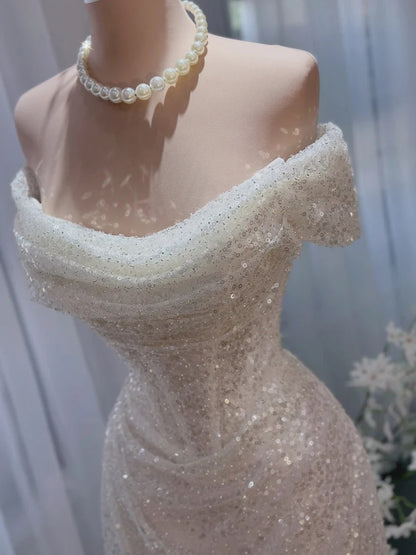 Off the shoulder corset mermaid wedding dresses custom made Perth Australia online Envious Bridal & Formal