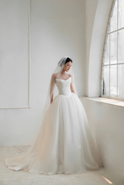 BELLA-ROSE | Strapless Corset Bodice Ball Gown Wedding Dress