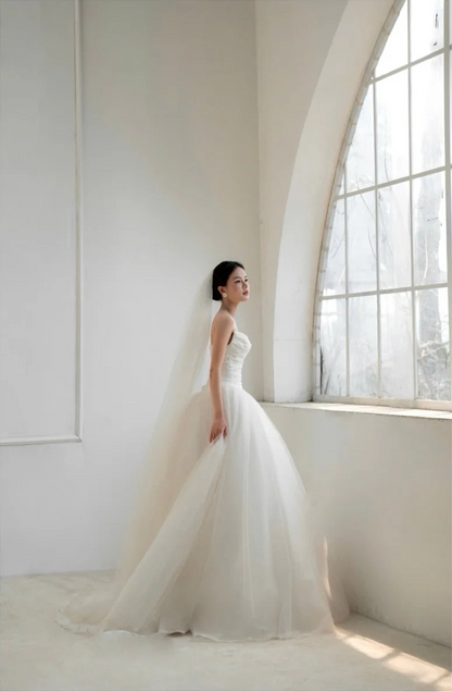 BELLA-ROSE | Strapless Corset Bodice Ball Gown Wedding Dress