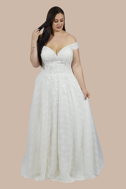 custom plus size lace wedding gowns Perth Australia Envious Bridal & Formal