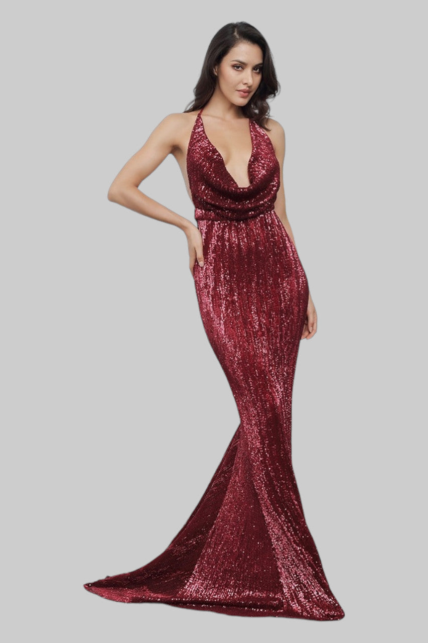backless burgundy ball dresses Australia online Envious Bridal & Formal