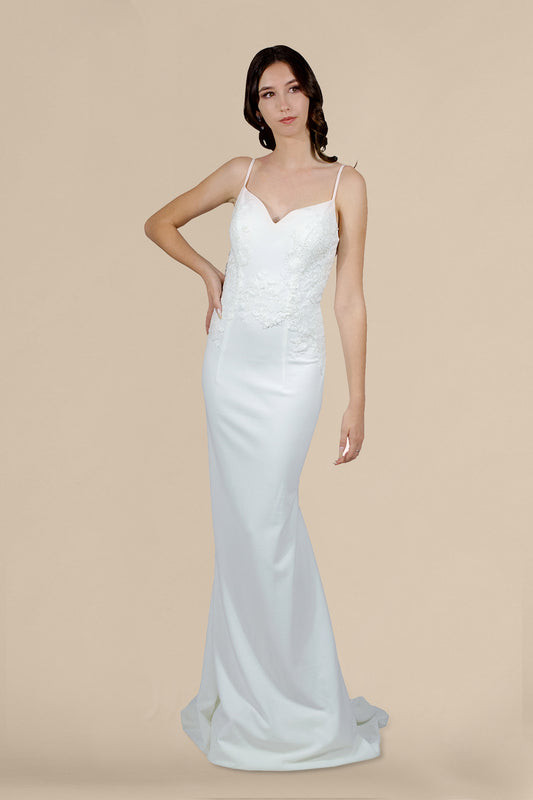bespoke minimalist wedding dresses perth australia envious bridal 