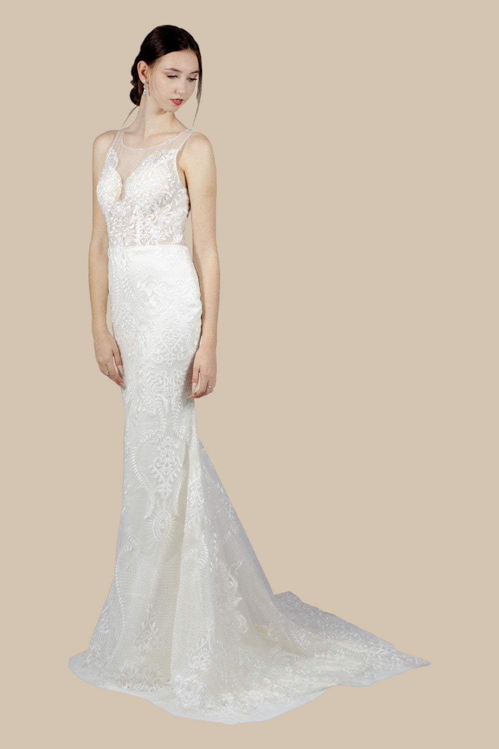 Custom bespoke vintage style lace wedding dresses Perth Australia online Envious Bridal & Formal