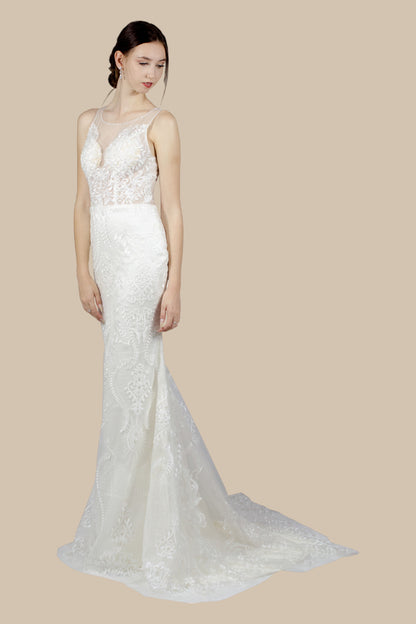 Custom bespoke vintage style lace wedding dresses Perth Australia online Envious Bridal & Formal