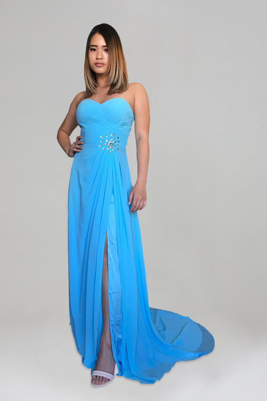 custom bridesmmaid dresses chiffon blue formal gowns perth australia