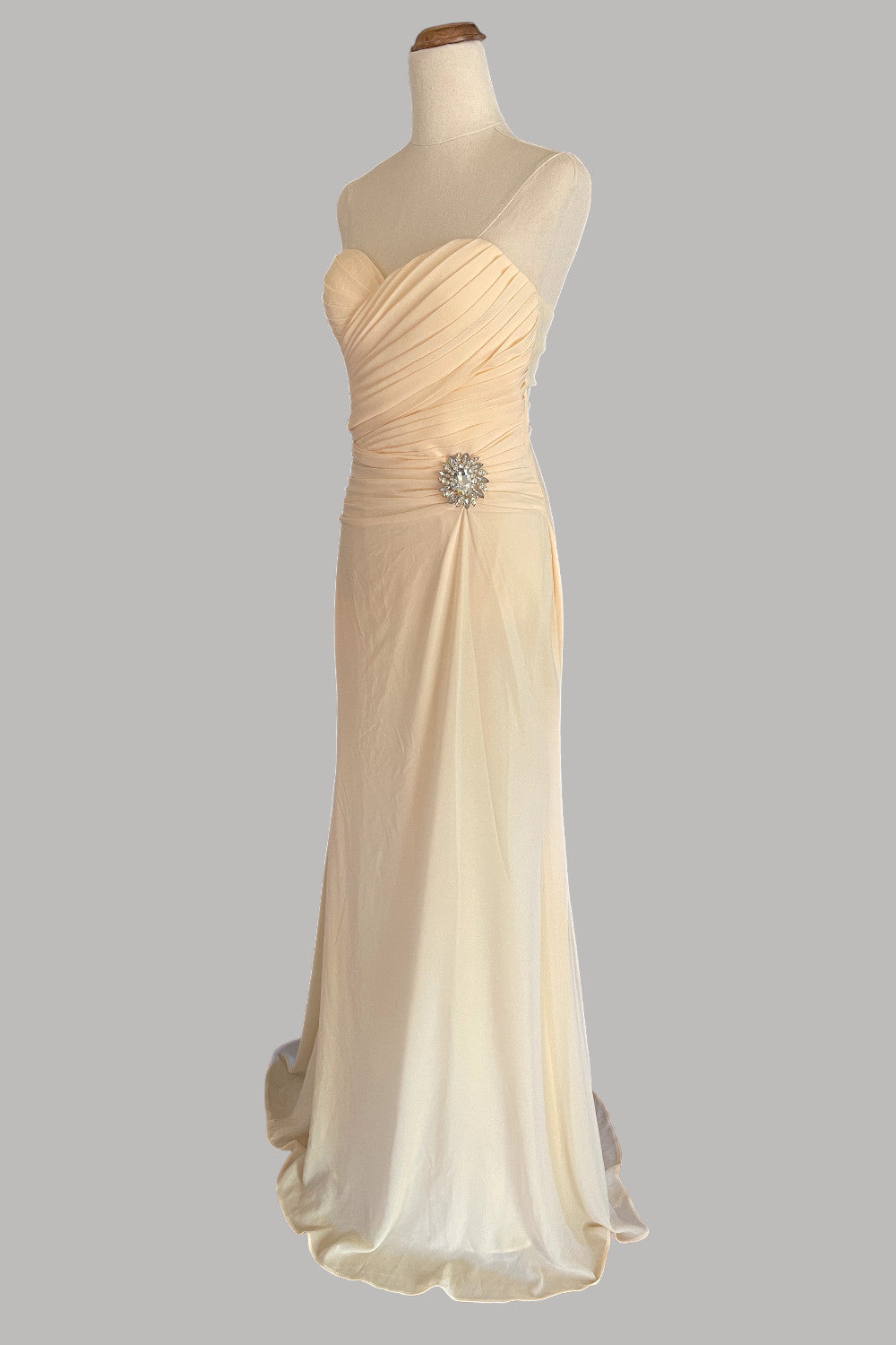 Custom chiffon cream bridesmaid dresses Perth Australia online Envious Bridal & Formal