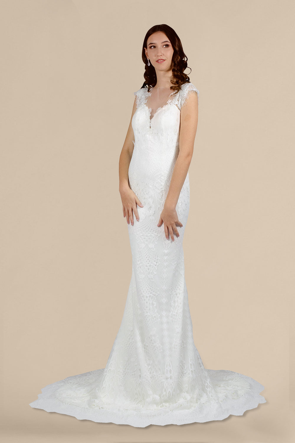 custom lace mermaid beach wedding dresses perth bridal dressmaker australia envious bridal & formal
