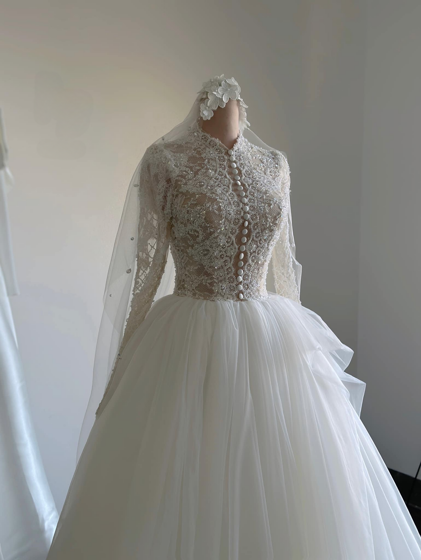 Custom lace wedding dresses long sleeved Australia Envious Bridal & Formal