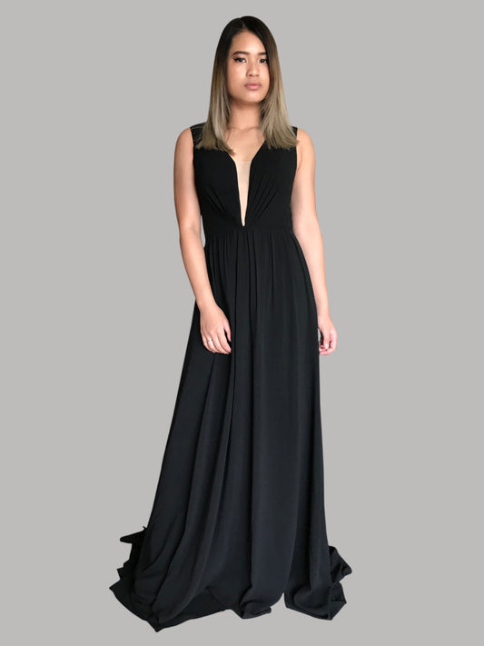 custom made black bridesmaid dress Perth Australia Envious Bridal & Formal