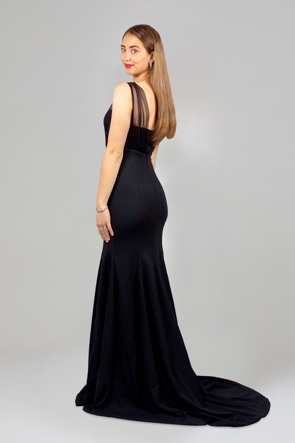 custom made fitted black bridesmaid dresses perth melbourne australia envious bridal & formal