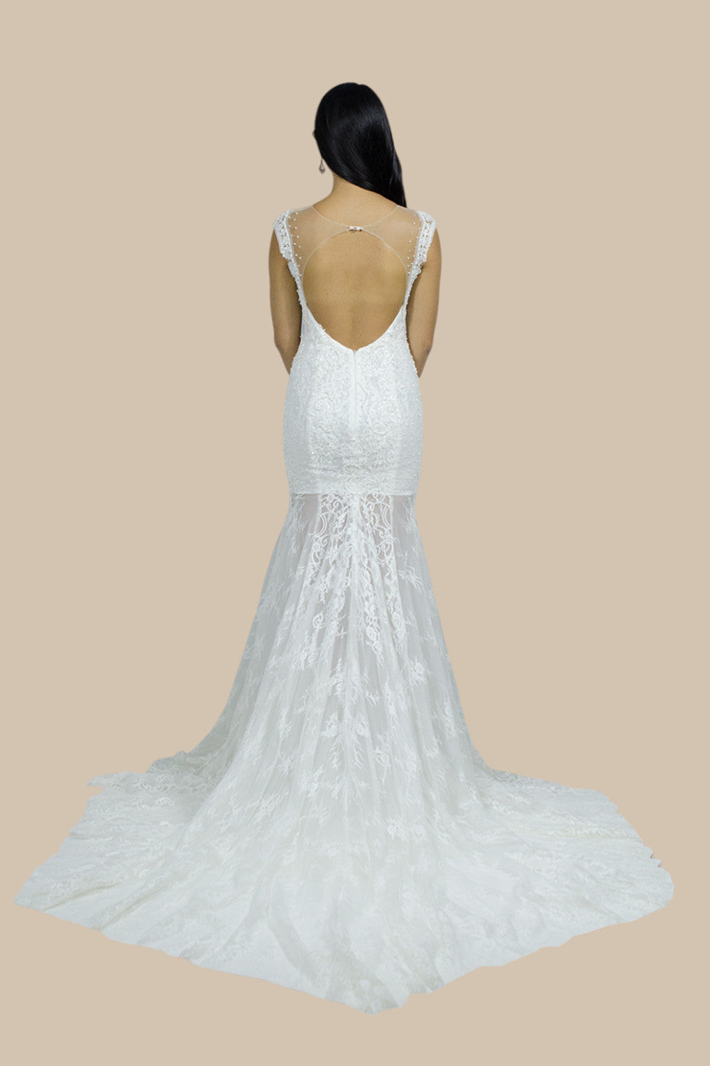 Custom made lace mermaid bridal dresses wedding dressmaker Perth Australia Envious Bridal & Formal