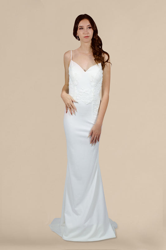 custom made minimalist modern wedding dresses perth australia envious bridal 