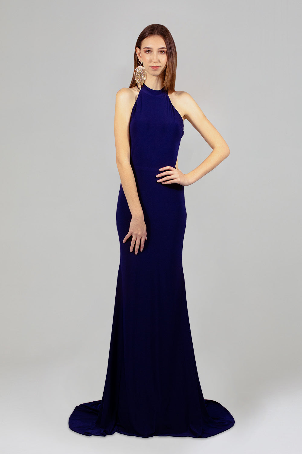 custom made navy blue backless formal dresses Perth Australia Envious Bridal & Formal 