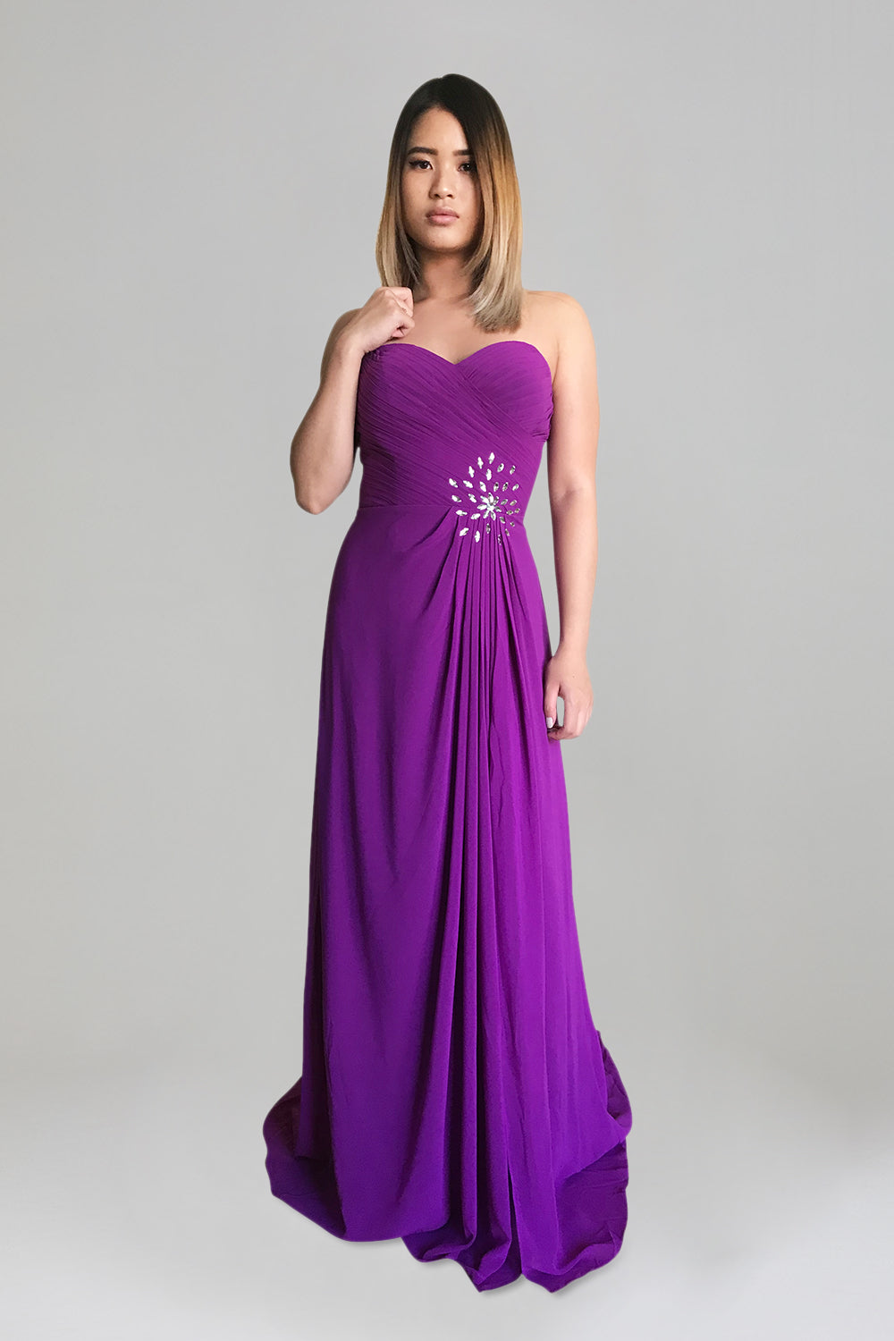 custom made purple chiffon bridesmaid dresses perth australia envious bridal & formal