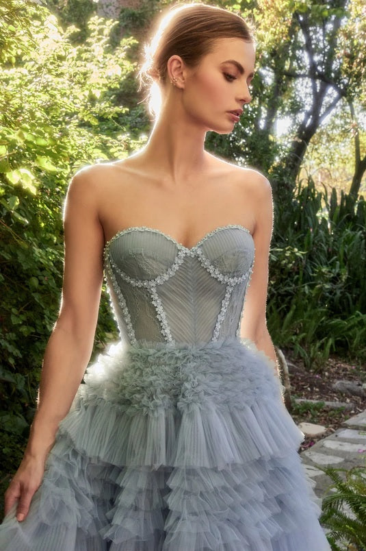 custom made strapless tulle steel blue wedding dresses perth australia envious bridal & formal