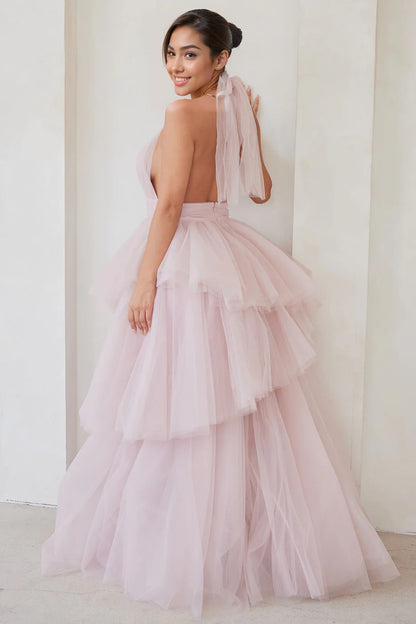 Custom made tulle blush pink bridesmaid dresses Australia online Envious Bridal & Formal