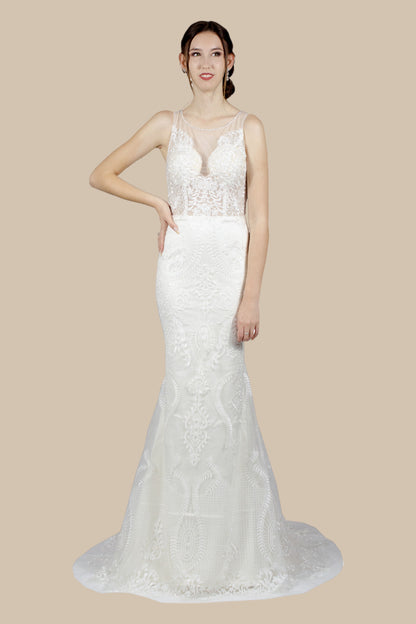 custom made vintage style lace wedding dresses Perth Australia Envious Bridal & Formal