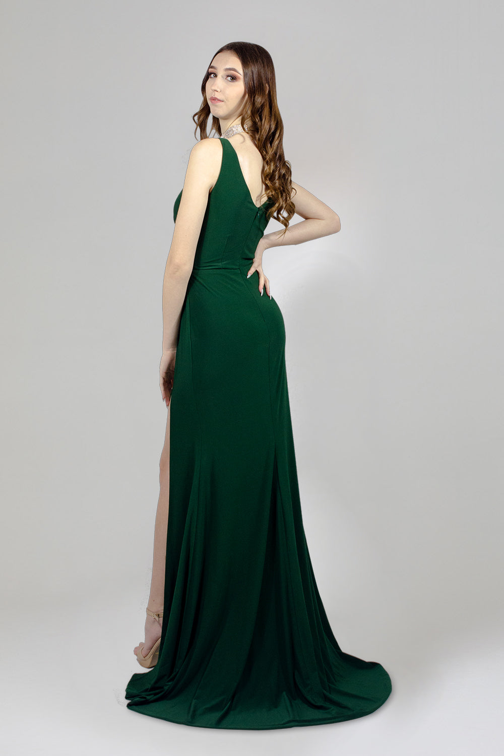 custom made wrap style green bridesmaid dresses melbourne perth envious bridal & formal