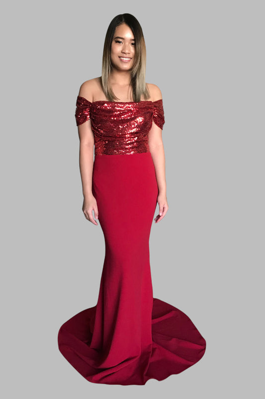 custom mermaid red bridesmaid dresses Australia online Envious Bridal & Formal