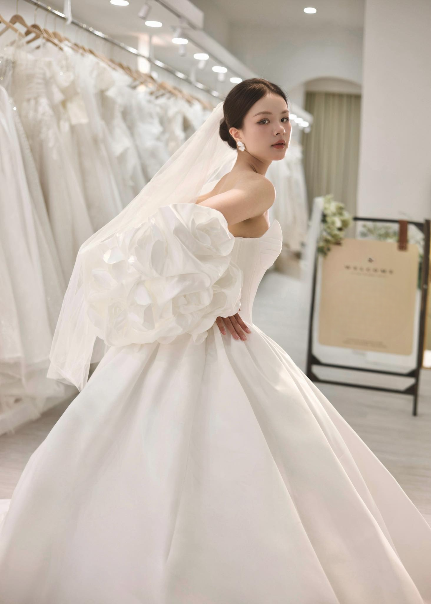 custom made strapless satin princess ball gown bridal dress subiaco perth envious bridal & formal