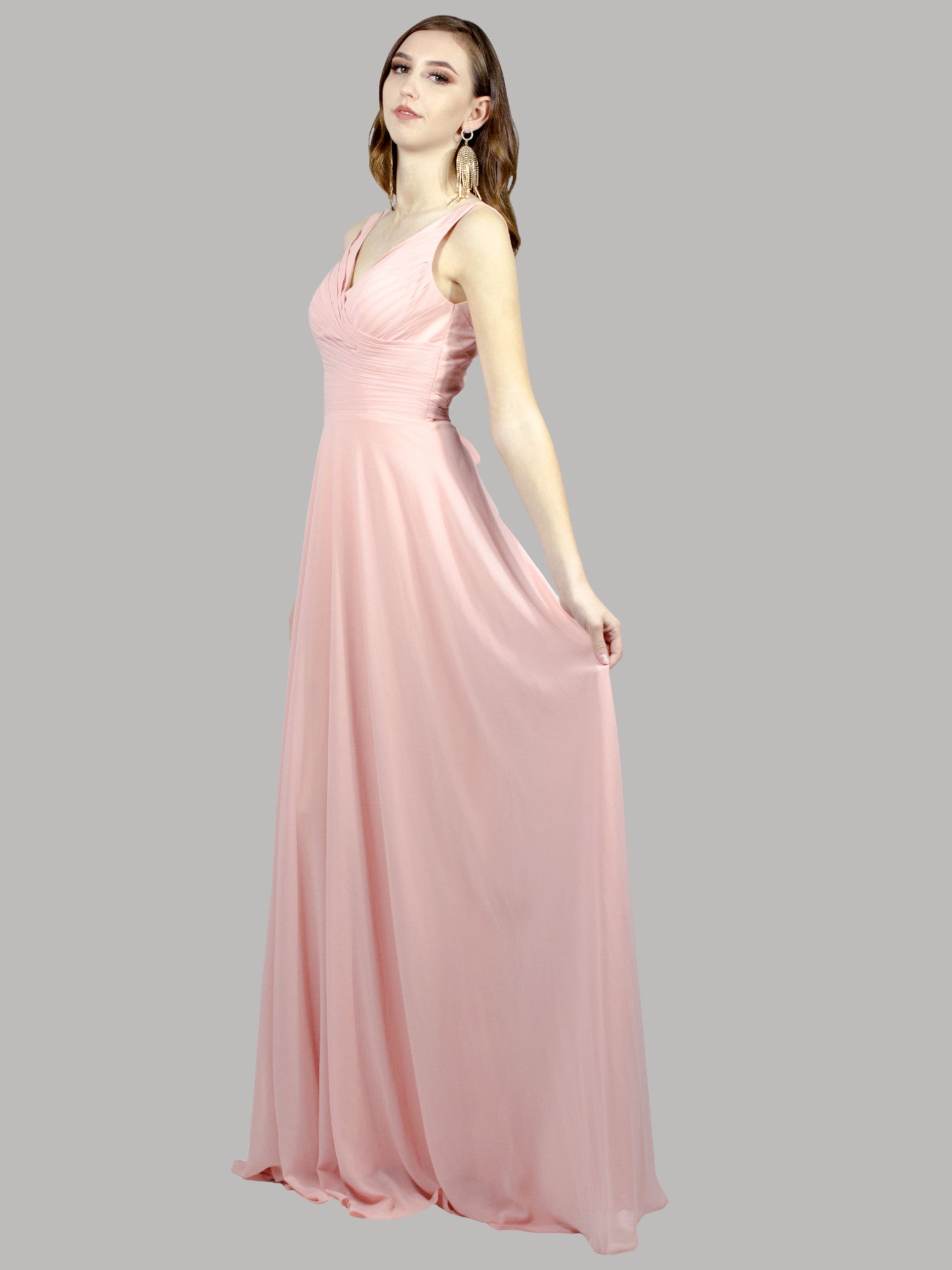 custom sizing pink chiffon bridesmaid dresses Australia online Envious Bridal & Formal