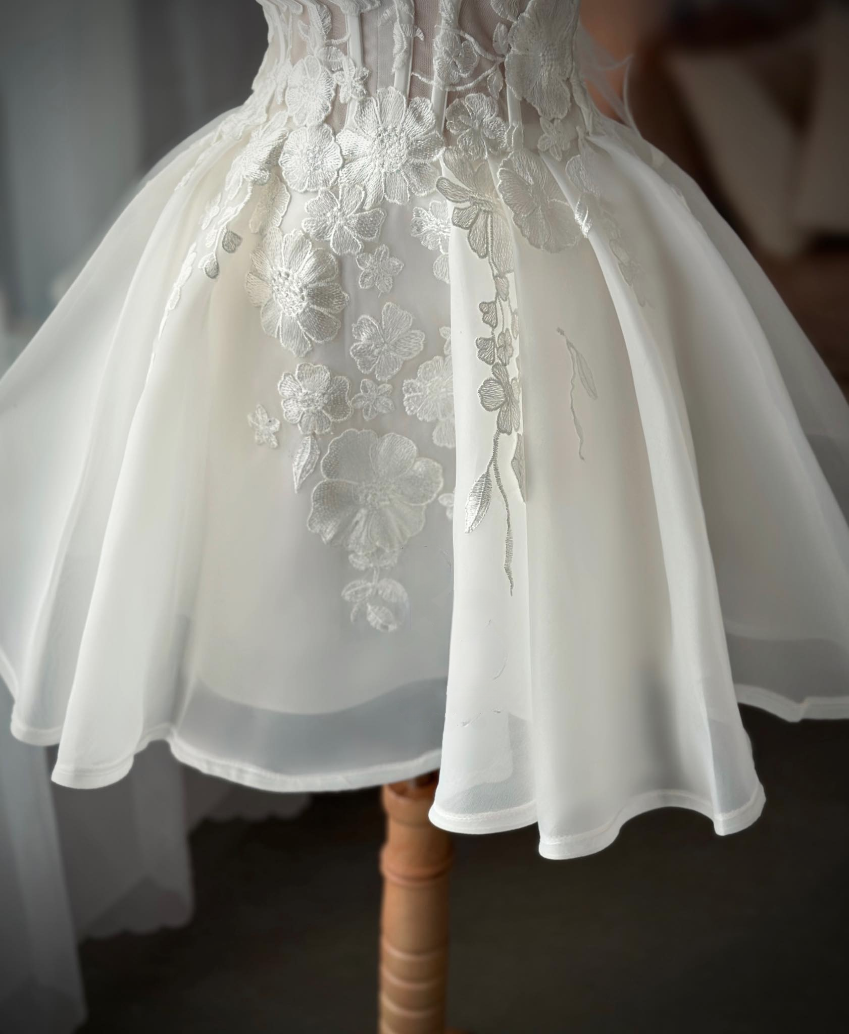 custom made bespoke mini wedding dresses Perth Australia Envious Bridal & Formal 