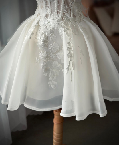 custom made bespoke mini wedding dresses Perth Australia Envious Bridal & Formal 