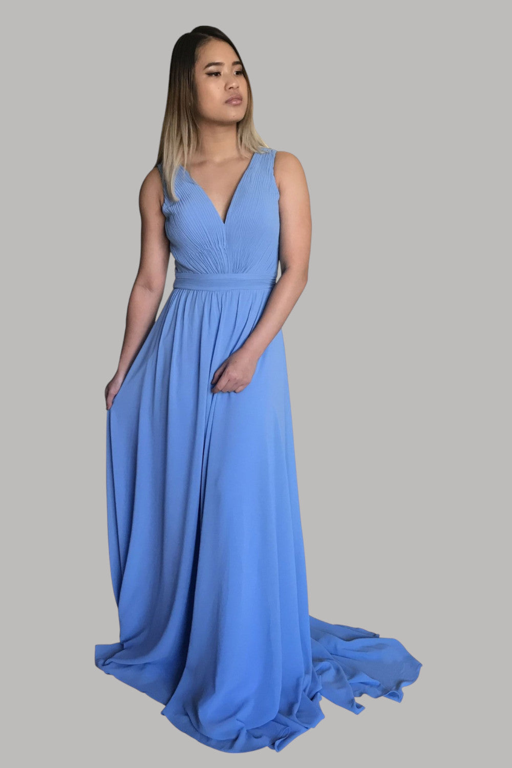 Custom made sky blue bridesmaid dresses Perth Australia Envious Bridal & Formal